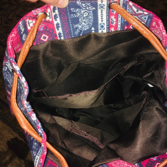 New Blue Canvas Rucksack - Picture 5 of 6